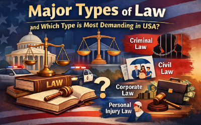 Major Types of Law and Which Type is Most Demanding in USA
