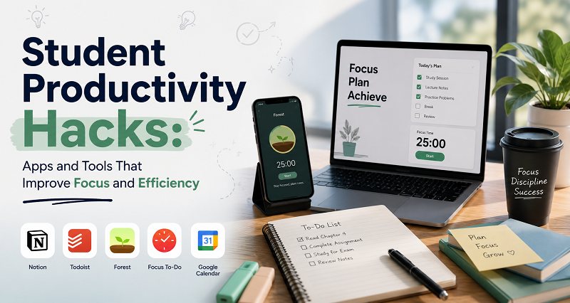 Student Productivity Hacks: Apps and Tools That Improve Focus and Efficiency