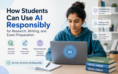 How Students Can Use AI Responsibly for Research, Writing, and Exam Preparation